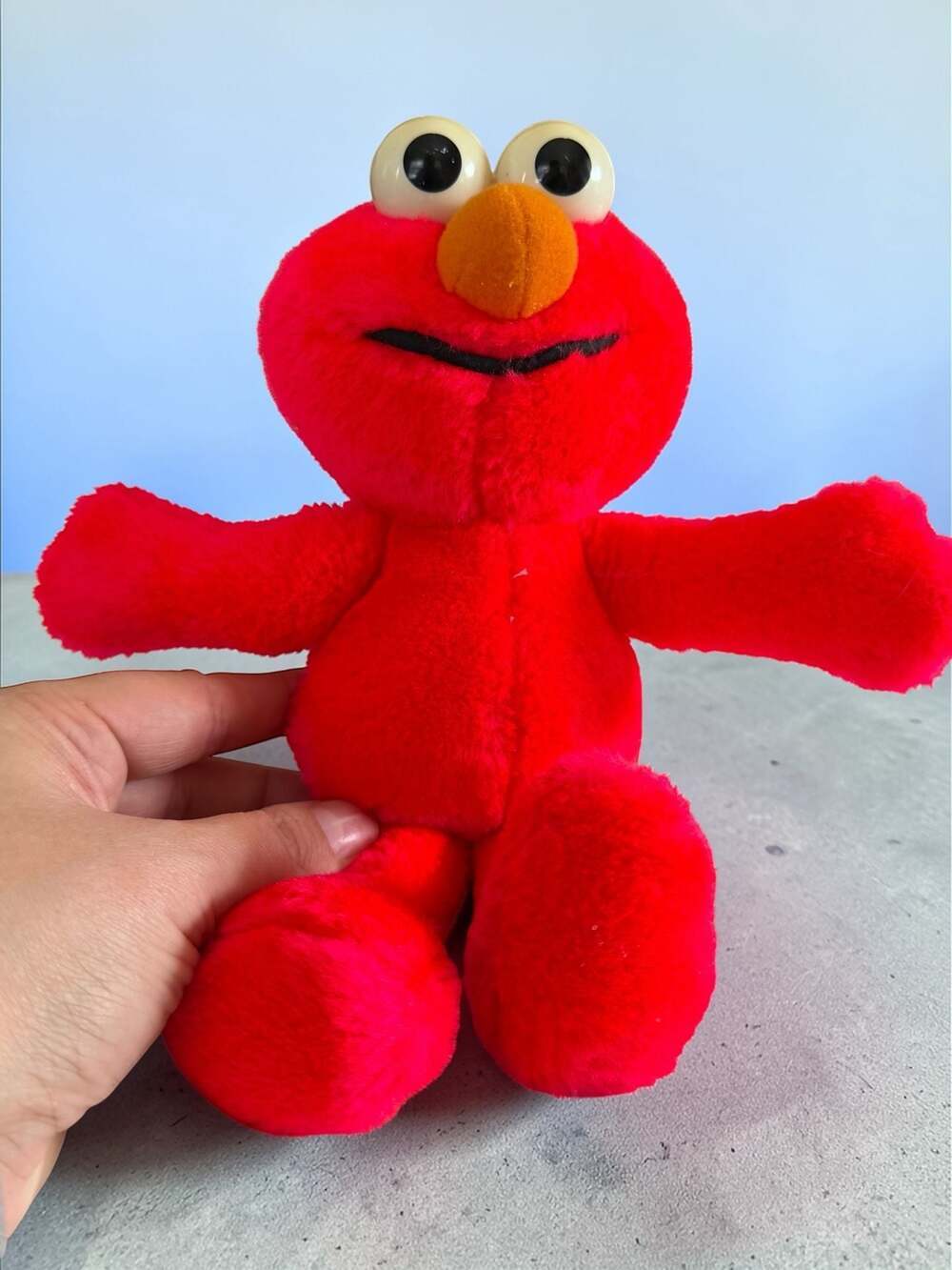 Sesame Street Elmo 9" Plush 1995 Tyco Jim Henson Productions VTG Stuffed Animal